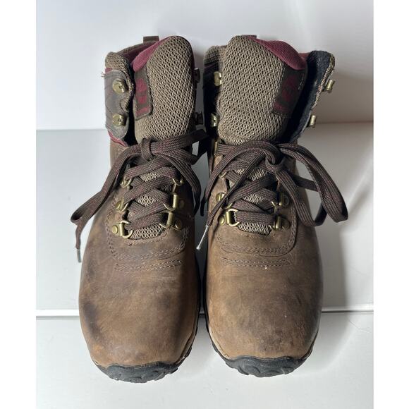 Timberland 9505A Norwood Mid Waterproof Hiking Boots Women’s Size 9 Dark Brown - Picture 4 of 11